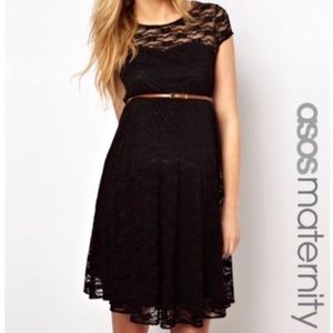 ASOS MATERNITY black lace dress